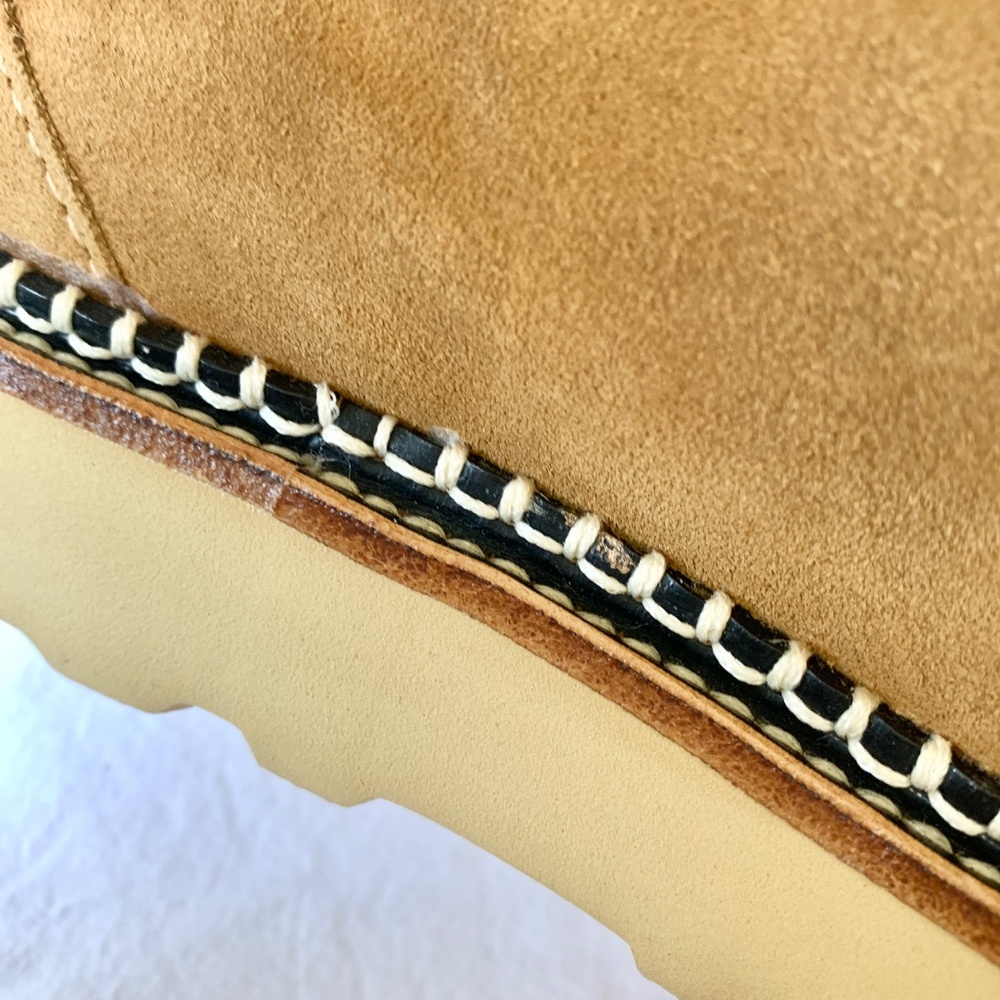 Freda Salvador Winnie Moccasin Boots Hazel Suede With Shearling 8.5 - Picture 6 of 13